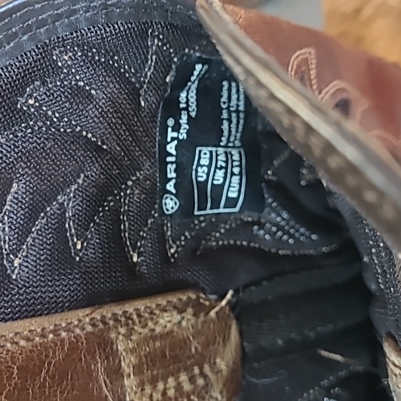 Men's Cool VentTek Western Boot Ariat Size 8 D Style Number Style 10031446 - Picture 5 of 13